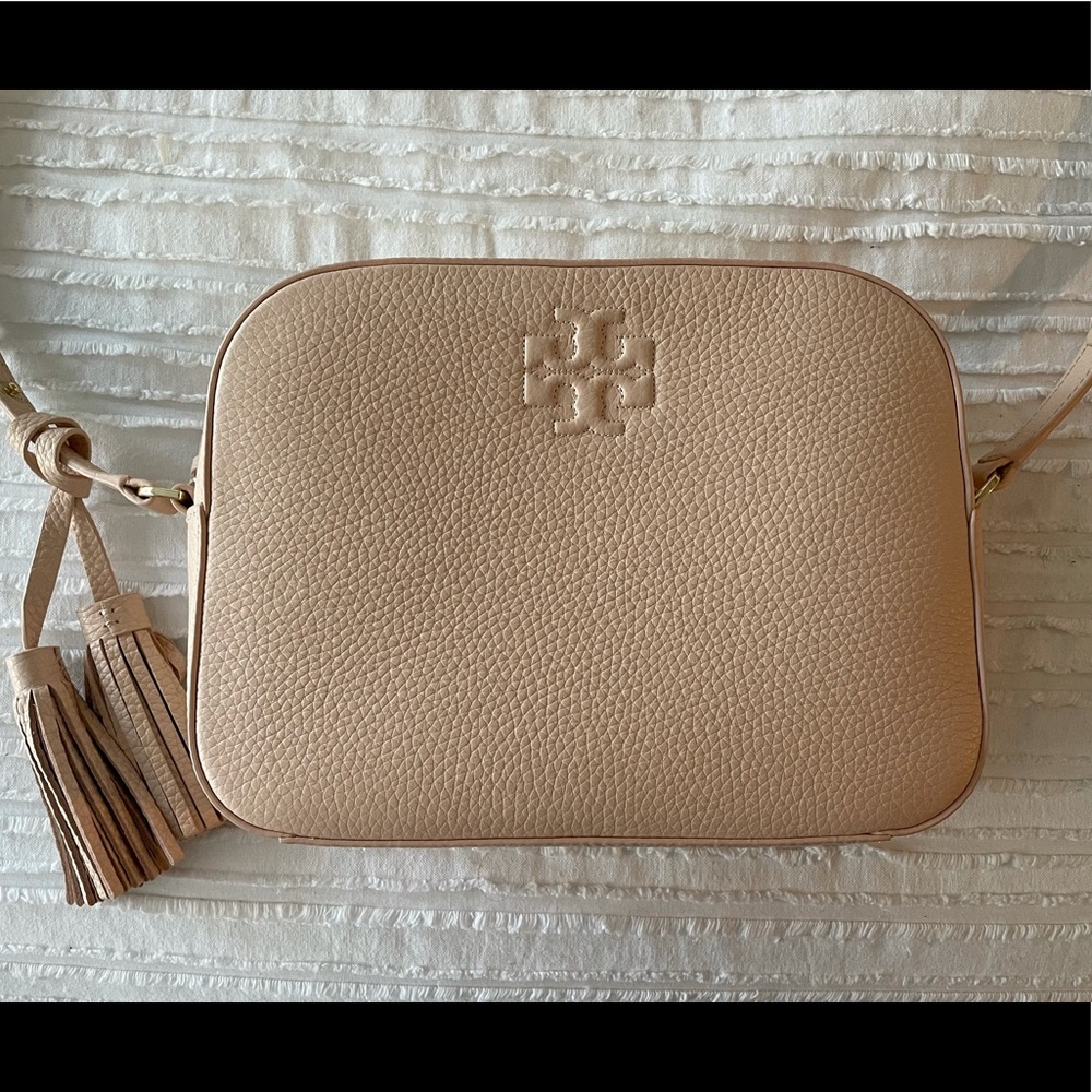 Tory Burch Leather Mcgraw Camera Cross Body Bag